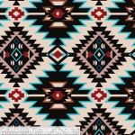 Shadow Diamonds Native American Fleece Fabric